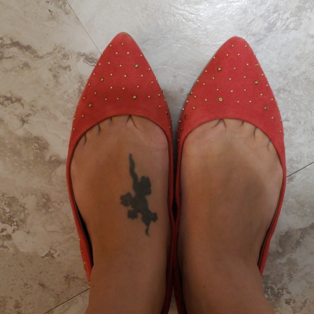 Zara Red Flats